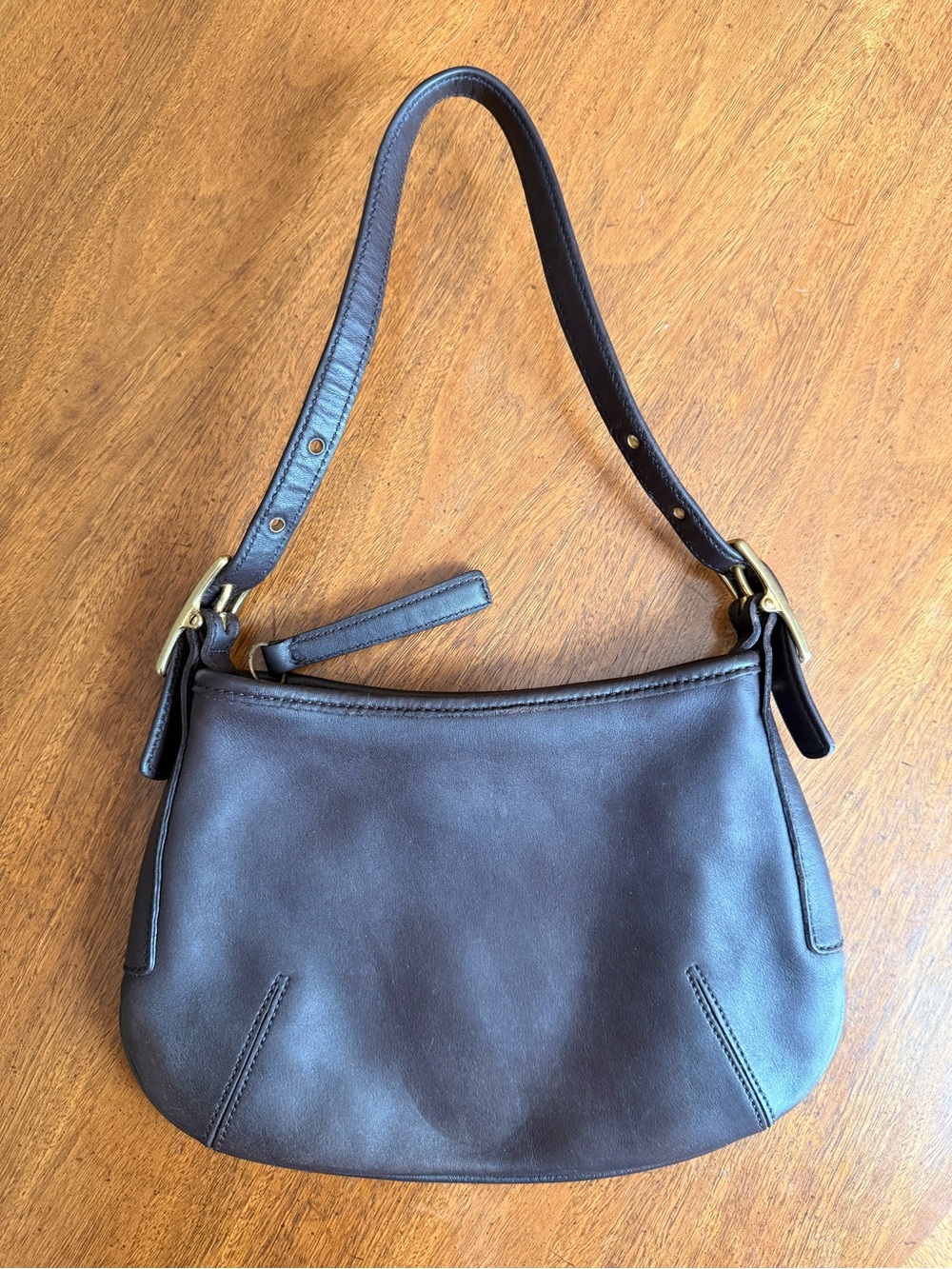 Coach Vintage Legacy Hobo H0D 9211 Dark Brown Leather Shoulder Bag
